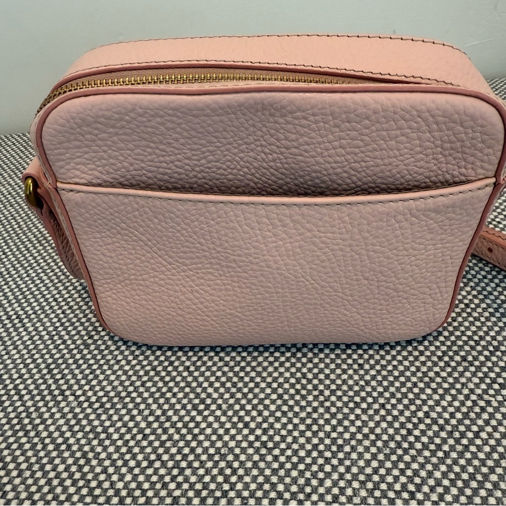 Fossil Pink Pebble Leather Crossbody Bag Purse - Picture 4 of 12